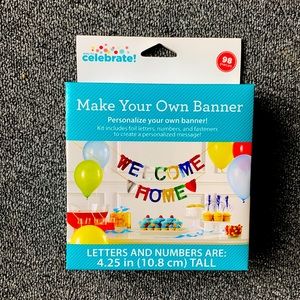 3/$25 Make Your Own Banner 98 Letters - Brand New